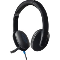 Logitech H540 USB Headset, Black [981-000480], Wired